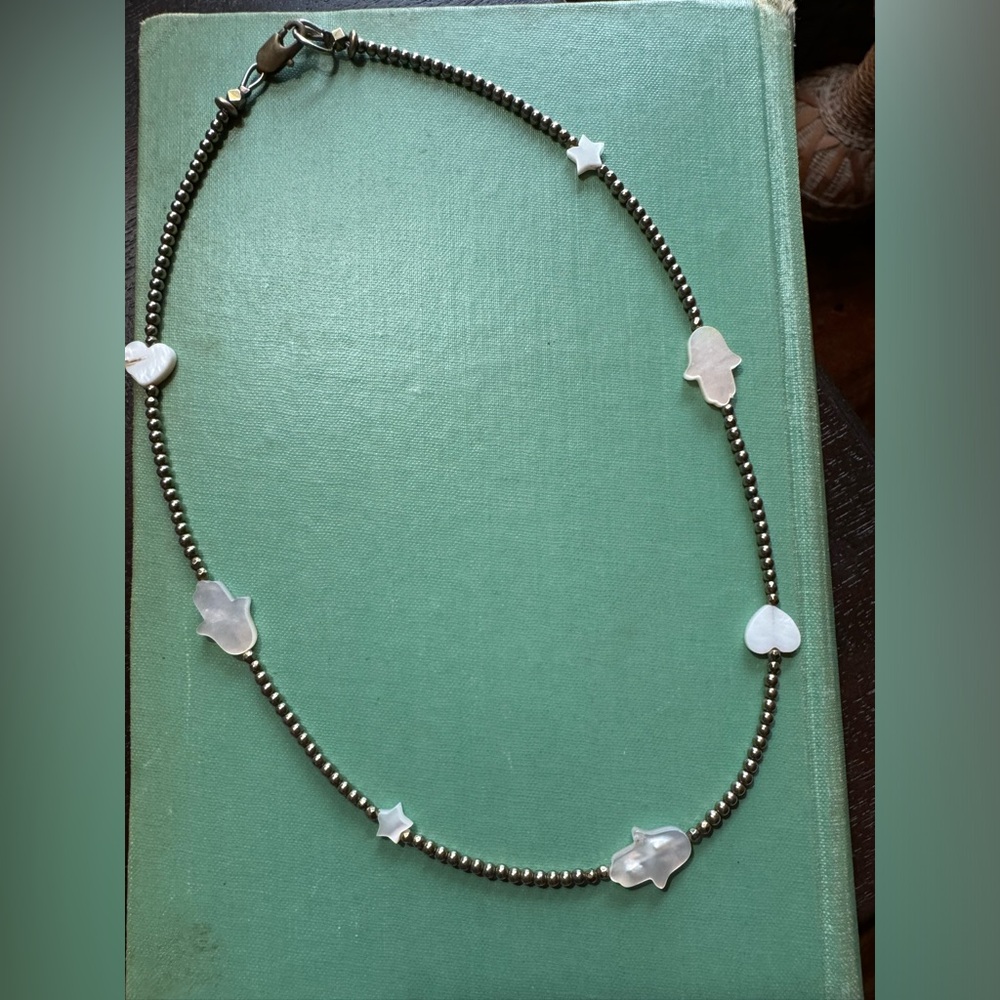 New handmade Hamsa and Heart Necklace